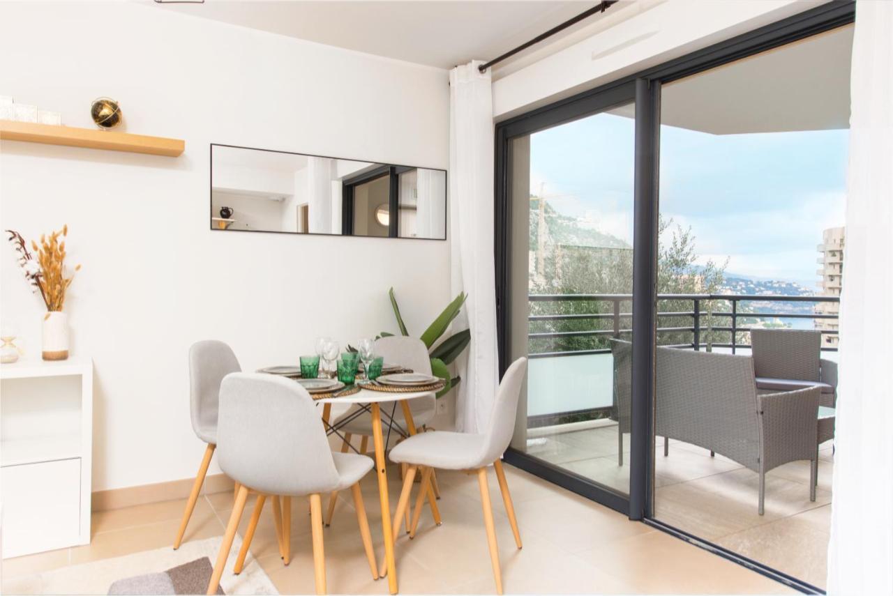 Vue Monaco & Tour Odeon - Terrasse - Parking - Bh Appartement Beausoleil Buitenkant foto