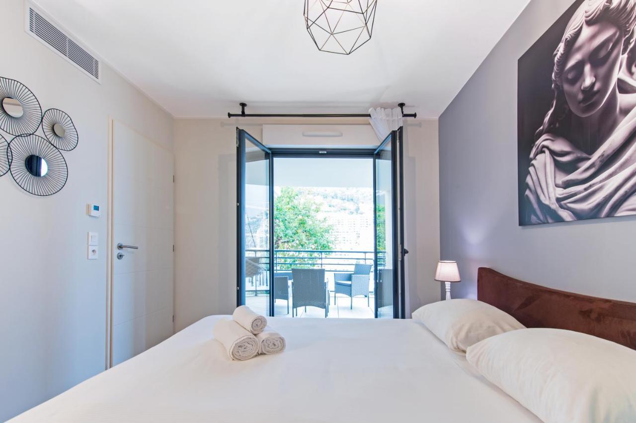 Vue Monaco & Tour Odeon - Terrasse - Parking - Bh Appartement Beausoleil Buitenkant foto
